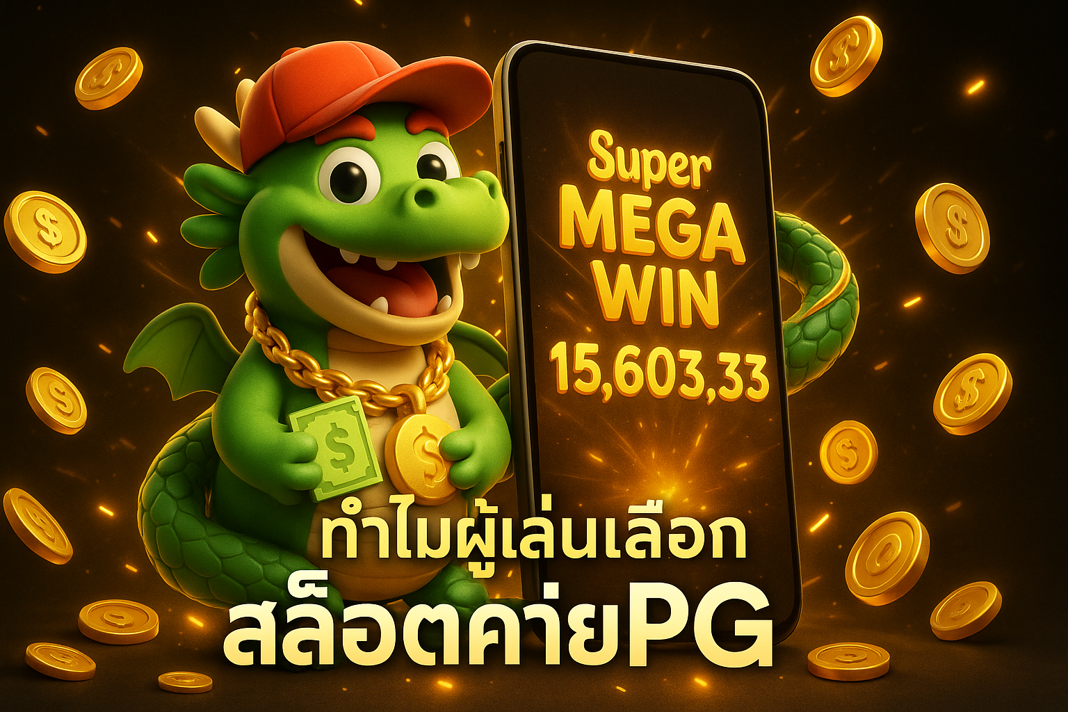 ค้นหาคำตอบว่าทำไมผู้เล่นไทยส่วนใหญ่ถึง เลือก สล็อตค่ายPG มากที่สุด เกมภาพสวย โบนัสแตกง่าย ทดลองเล่นฟรี ปลอดภัย โปรโมชั่นคุ้มค่า